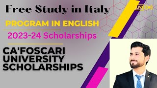 Ca Foscari University of Venice Offers Scholarship  Free Study in Italy Fully Funded Scholarships [upl. by Hashum]