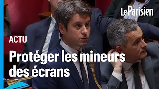 Enfants et écrans  l’Éducation nationale doit « balayer devant sa porte » estime Attal [upl. by Portwin]