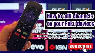 How to add channels on your Roku devices [upl. by Sllew]