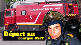 BSPP  Départ en INTERVENTION POMPIERS de Paris  Départ pour feu [upl. by Lottie]