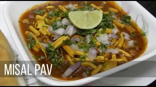 Misal Pav Recipe in Hindi मिसळ पाव best and easy too cook [upl. by Bonnie]