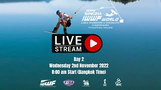 2022 SINGHA IWWF World Cable Wakeboard amp Wakeskate Championships  Day 2 [upl. by Crista]