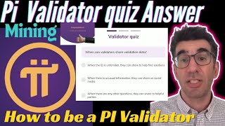 How to be Pi Validator  Pi validator quiz Answer  Pi mining [upl. by Lucila]