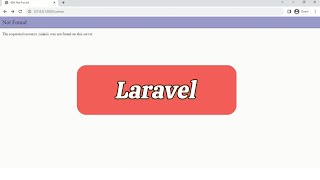 SOLVED The requested resource admin was not found on this server Laravel 10 [upl. by Immaj]