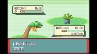 POKEMON EMERALD  TROPIUS  AZOTE  FLAIL [upl. by Elcin820]