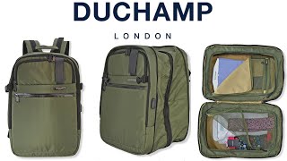 Duchamp London Expandable Carryon Backpack Suitcase [upl. by Yehsa]