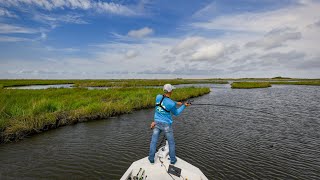 Absolutely ridiculous springtime MARSH FISHING [upl. by Arabrab]