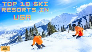 Top 10 Ski Resorts in USA 2024 [upl. by Uranie]