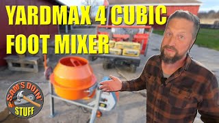 Yardmax 4 0 Cubic Foot Concrete Mixer Full Assembly Customer Service Experience And First Use [upl. by Laughton264]