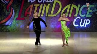 Catalin amp Andrea Romania Salsa on 1 Couple Pro World Latin Dance Cup 2016 [upl. by Ishii]