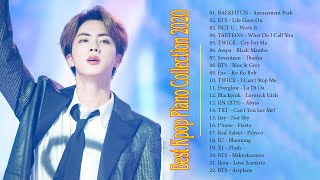 1 hour of kpop piano study  Kpop Playlist 2020  Top 100 Kpop Songs Piano Cover 2020 [upl. by Atinehc702]