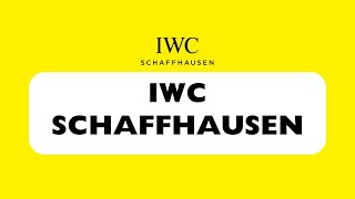 How to Pronounce IWC Schaffhausen Correctly [upl. by Hamlen]