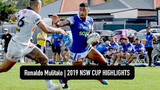 Ronaldo Mulitalo  2019  NSW Cup Highlights [upl. by Llerej863]