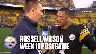 Russell Wilson LOVED his first taste of the RavensSteelers rivalry [upl. by Meares162]