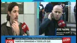 C5N  Justicia Declara Javier Bazterrica en Rosario habla su abogado [upl. by Elleinnad]