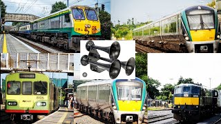 Iarnród EireannIrish Rail Horn Compilation June  August 2024 [upl. by Sayers]