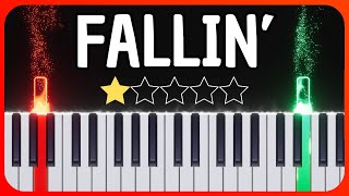 Alicia Keys  Fallin  Easy Piano Tutorial  Sheet Music [upl. by Kuebbing]