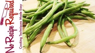 How to Blanch Green Beans  NoRecipeRequriedcom [upl. by Alil]