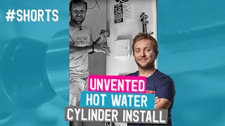 Unvented hot water cylinder install Shorts [upl. by Malvia102]