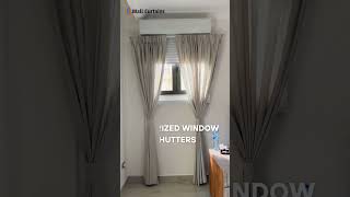 Motorized Window Shutters Installation by Wall Curtains Team shorts shutters [upl. by Ahseenak89]