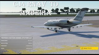 CJ4 RNav Landing at Madeira Spain Microsoft Flight Simulator 40TH EDITION [upl. by Lorola581]