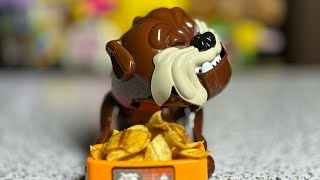 Mad Dog beware dont get his favorite Banana Chips ASMR 😂😁 scary dog funnytoy asmr toys [upl. by Meeker758]