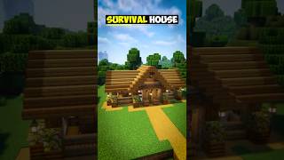 Survival House Minecraft Tutorial [upl. by Aicert]