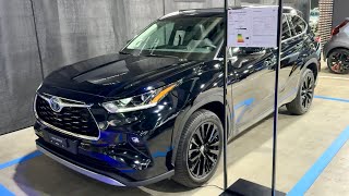 TOYOTA HIGHLANDER 2023  visual REVIEW amp walkaround EUROPEAN model [upl. by Gabriella]