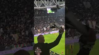 Juve Lazio fans cheering seriea allianzstadium [upl. by Hurlow]