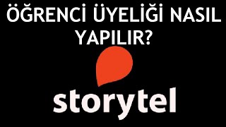 Storytel Öğrenci Üyeliği Nasıl Yapılır [upl. by Rochelle969]