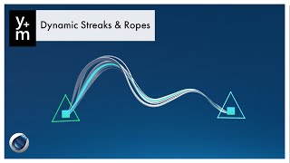 Dynamic Streaks amp Ropes in C4D  No Plugins [upl. by Naniac]