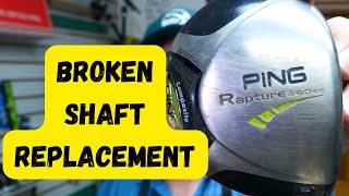 PING Driver Reshaft  golf club repair b2b17 [upl. by Wyn]