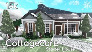 Bloxburg No Gamepass Affordable Cottagecore House  Only Exterior  Speedbuild [upl. by Maribeth14]