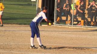 Amber Fiser Pitching vs Tipton [upl. by Blau185]