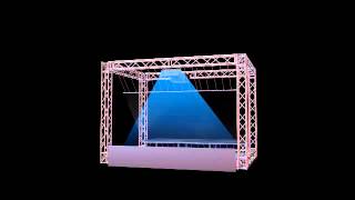 Holographic Projection Pepper Ghost setup with Christie projectors [upl. by Griff492]