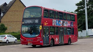 FRV  DIVERSION  London General Route 280 Belmont To Tooting St Georges Hospital  WHV30 LJ61NVS [upl. by Yhtak318]