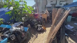 City of San Diego clears massive encampment known as the island under I5 freeway [upl. by Raseac]