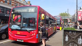 Full Journey London Route P4 Lewisham Station to Brixton YX61 BWK SE 134 Go Ahead London [upl. by Madelene]