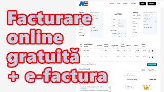 Facturare online aplicatie web gratuita XML efactura [upl. by Sindee101]