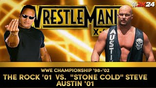 WrestleMania 17 Reimagined The Rock vs Stone Cold Steve Austin in WWE 2K24 [upl. by Rubenstein175]