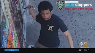 Police seek suspect caught on camera stabbing teen in Brooklyn [upl. by Parshall]