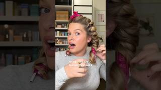 heated heatless curls  pt 2 🤔 hairhacks hairtutorial easyhairstyle [upl. by Mort]