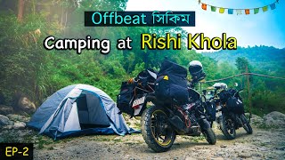 Offbeat Sikkim  Rishikhola Camping  Sillery gaon to Rishikhola by Bike sikkim [upl. by Alyahsal]