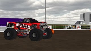 Rigs of Rods Monster Jam Hooligan Freestyle at Salinas 2015 [upl. by Willis]