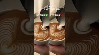 Latte art tutorial shorts latteart coffee [upl. by Colier]