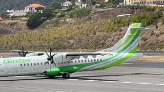 Trip Report Binter Canárias ATR72 500 Madeira FNC to Gran Canaria LPA [upl. by Ahsenet]