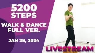 41 MIN • 5200 STEPS • Walking Workout • Livestream Workout • Jan 28 2024 [upl. by Hoag]