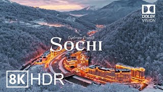 Sochi Russia 🇷🇺 in 8K HDR ULTRA HD 60 FPS Dolby Vision™ Drone Video [upl. by Mark]