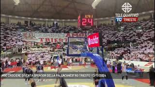 MSC CROCIERE DIVENTA SPONSOR DELLA PALLACANESTRO TRIESTE  13112024 [upl. by Encratis]