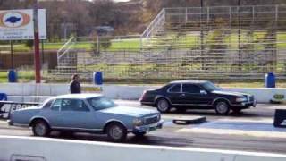 My LS1 Caprice vs Twin Turbo 5sp Lincoln Mark VII [upl. by Alemahs171]